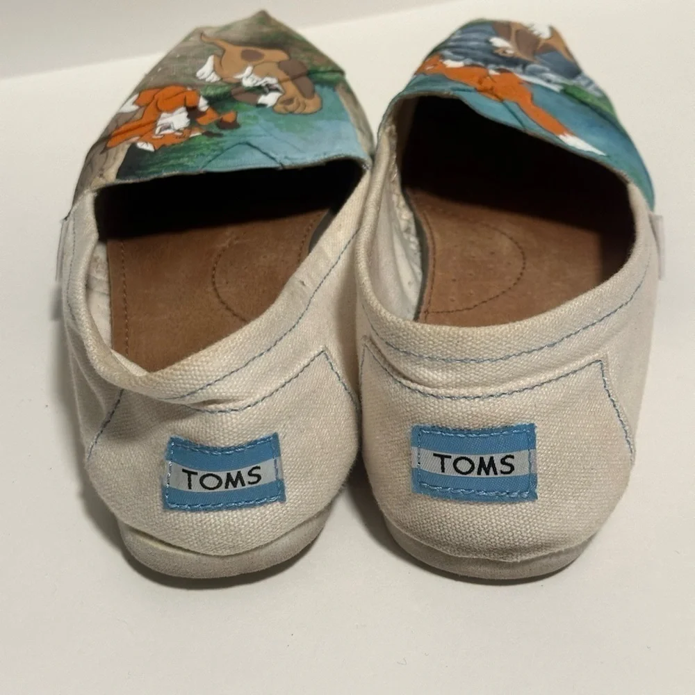 Tom’s Custom Painted Fox and the Hound Shoes